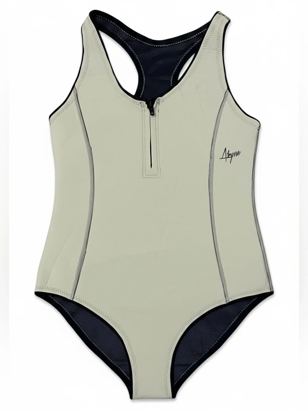 Abysse FP Zip Elle Surf Lg Zip Front Japanese Neoprene Wetsuit 1Pc Swim Maillot